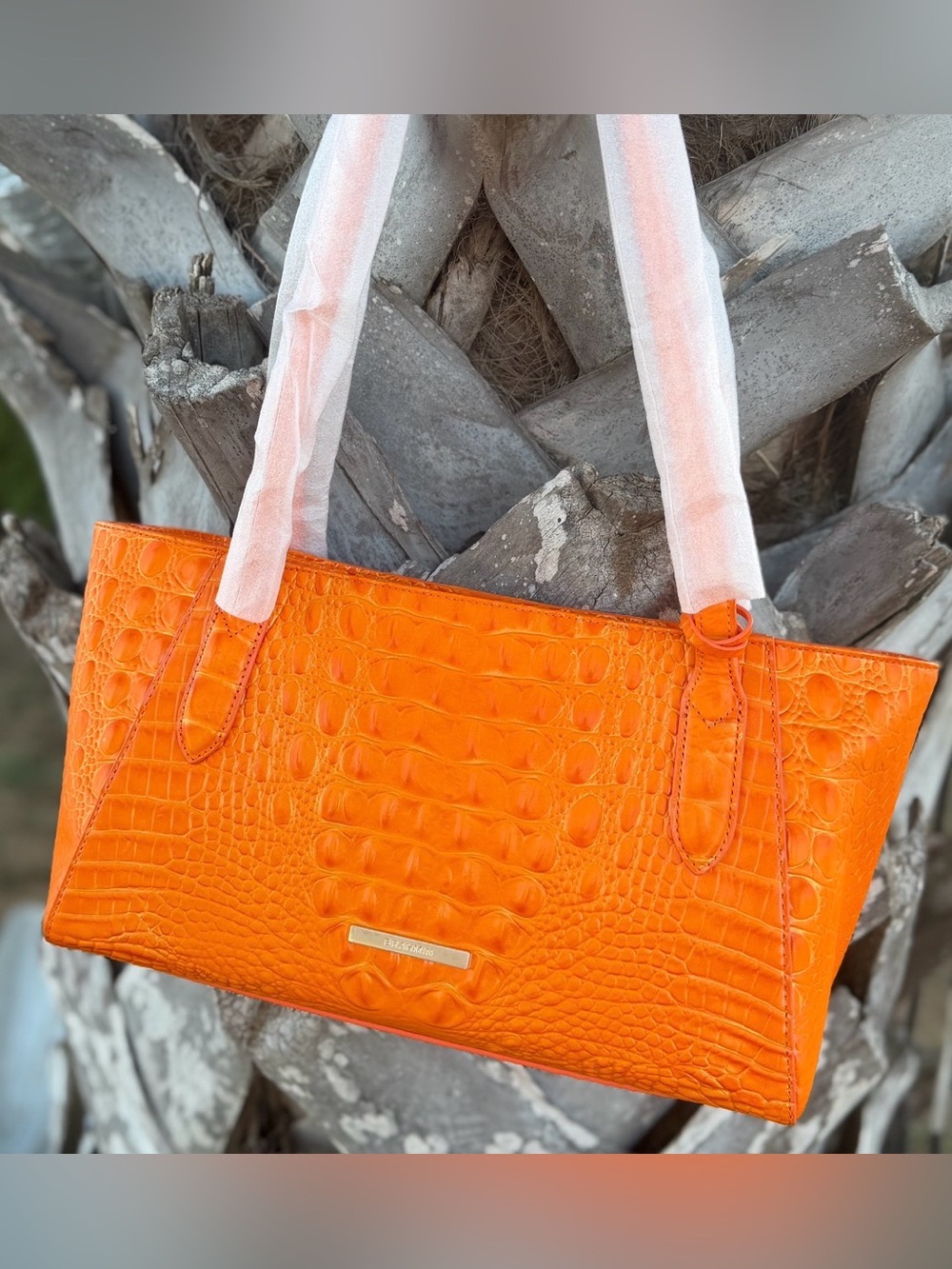 FIRM>>> BRAHMIN MANGO ORANGE TONYA NWT stunning bright color